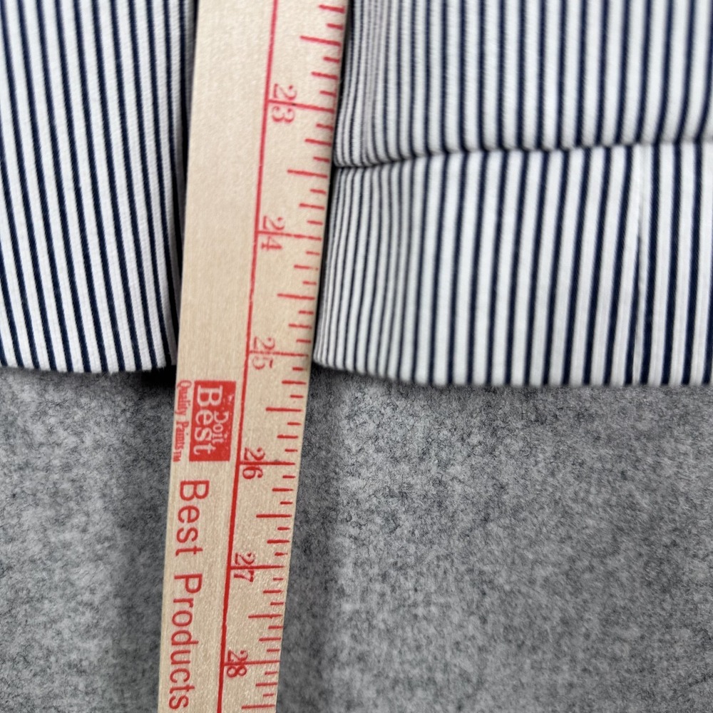 Talbots Size 16 Womens Blazer Pinstripe Blue Two Button Lined Work Long Sleeve - Picture 8 of 14